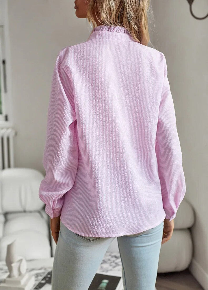 Alice | Ruffled Button Blouse