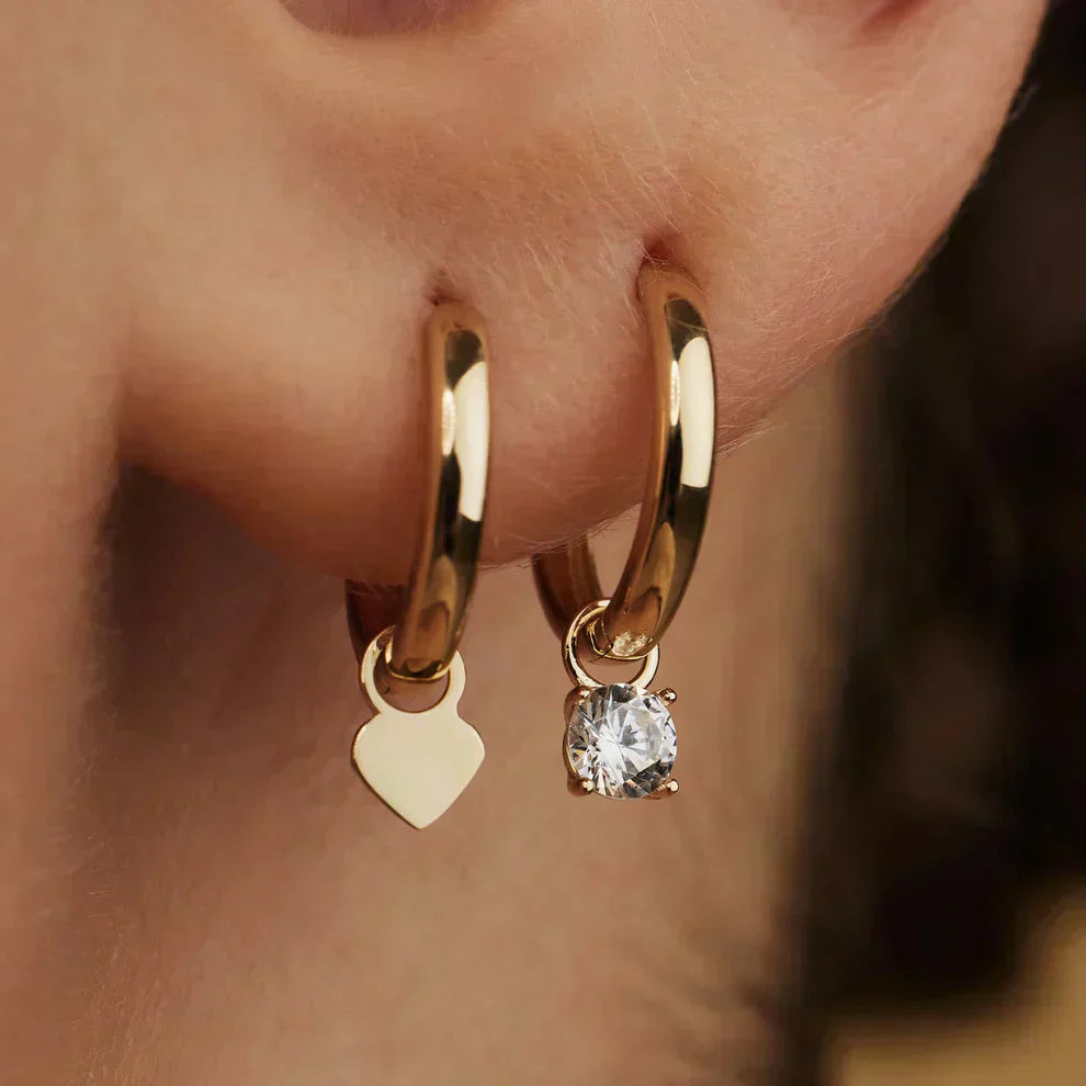 Amarissea™  |  Moonbeam Stone Hoop Gold