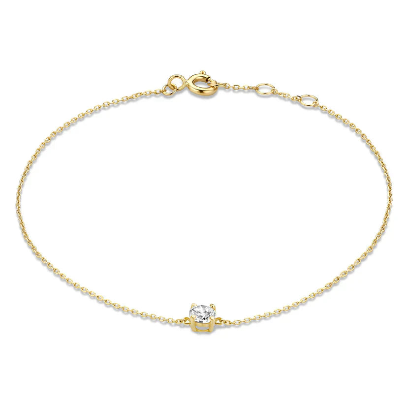 Dalynette™  |  Bracelet Moissanite Stones Gold