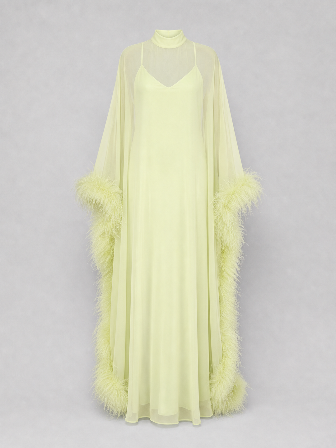 The Feather Chiffon Gown