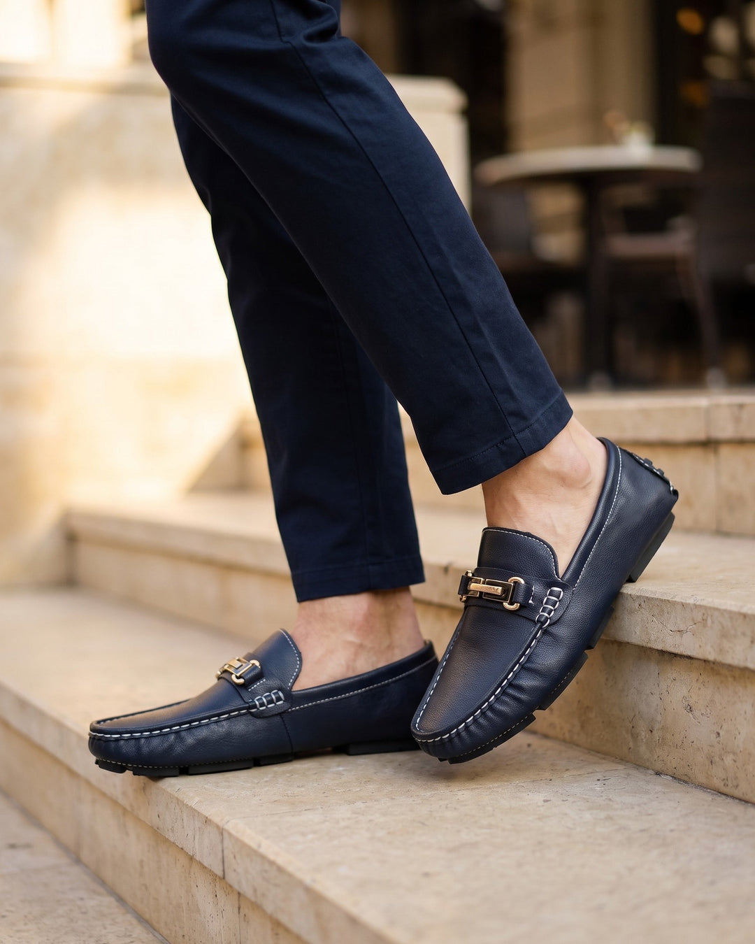 Harrington Oxford | Pebbled Slip On Loafers For Men