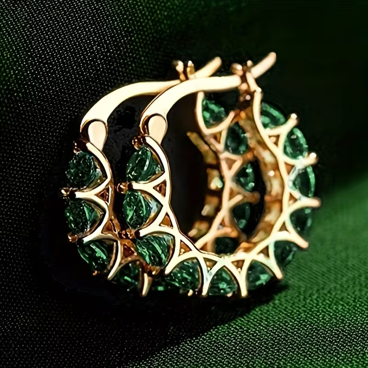 Regal Hoop Earrings - Elena Harper