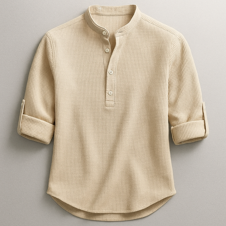 Classic Linen Shirt for Men - Elena Harper