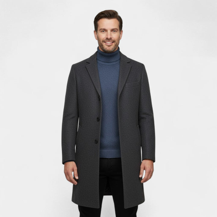 MEN'S MID-LENGTH TRENCH COAT