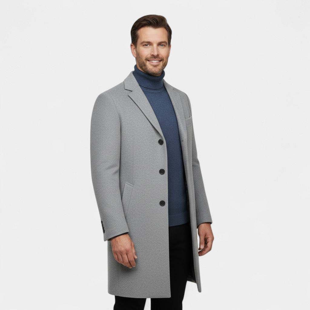 MEN'S MID-LENGTH TRENCH COAT