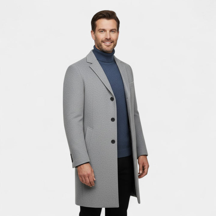 MEN'S MID-LENGTH TRENCH COAT
