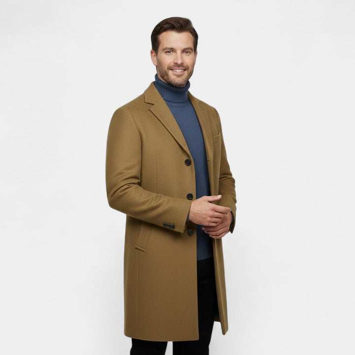 MEN'S MID-LENGTH TRENCH COAT