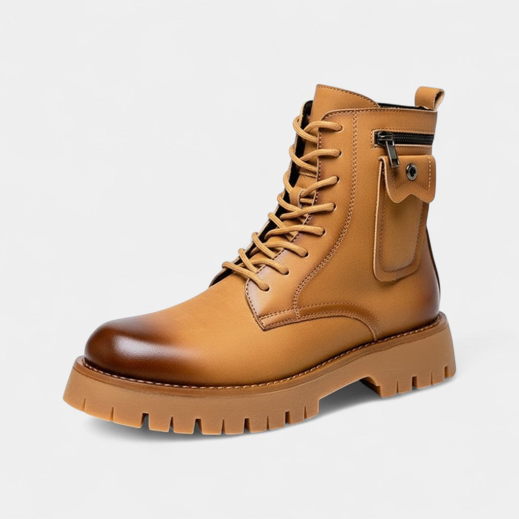 HIGH-ANKLE SUEDE BOOTS FOR MEN