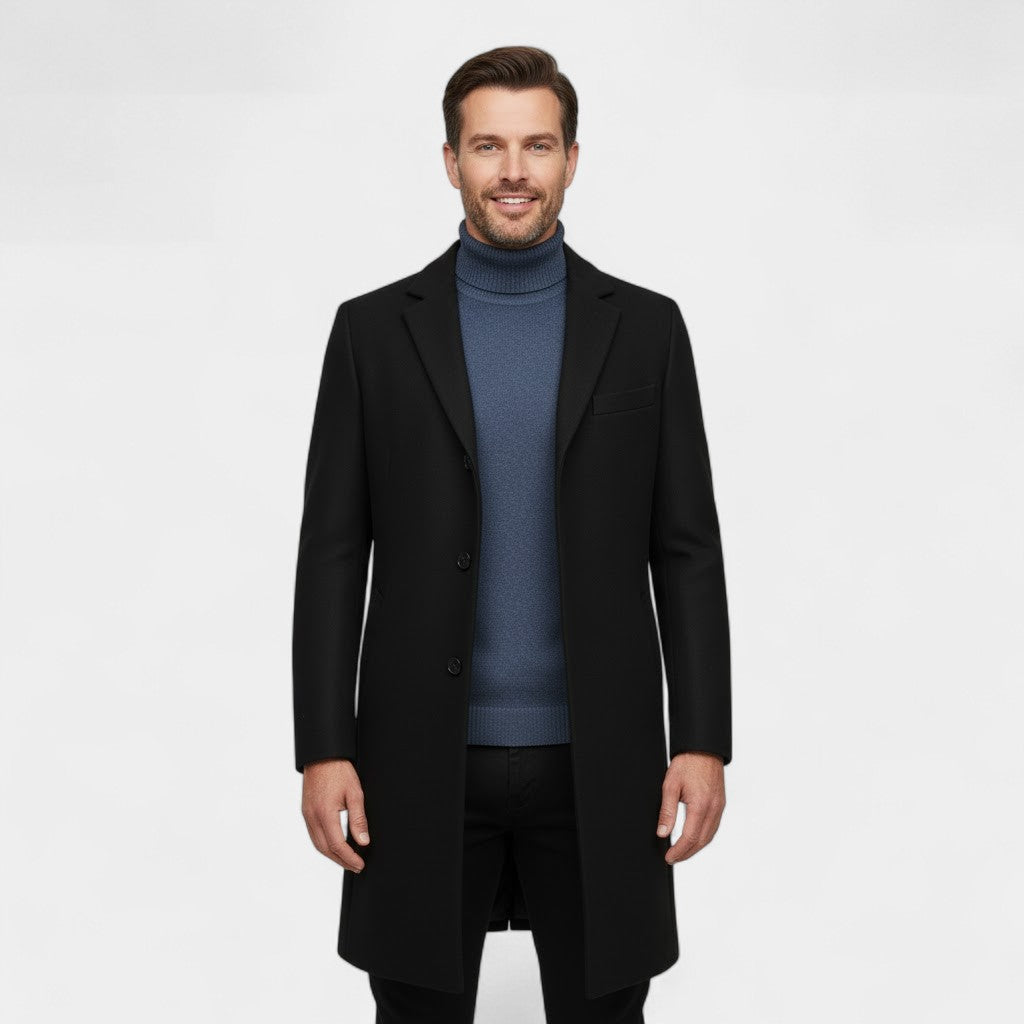 MEN'S MID-LENGTH TRENCH COAT