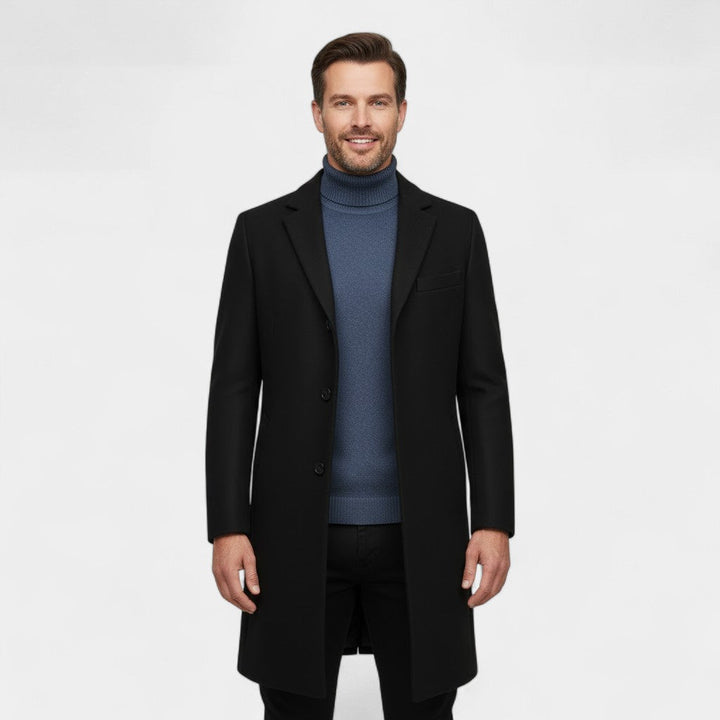 MEN'S MID-LENGTH TRENCH COAT