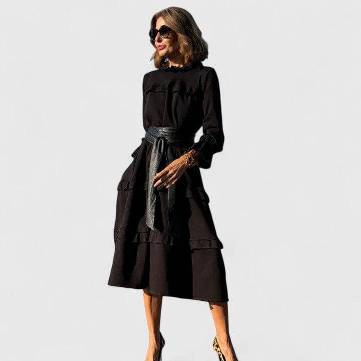 Elegant Briannelyse™ midi dress by Emma & Rose Cape Town, featuring a sophisticated design with a fitted waist and flowing skirt.