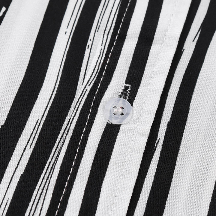 Short Sleeve Striped Shirt for Men