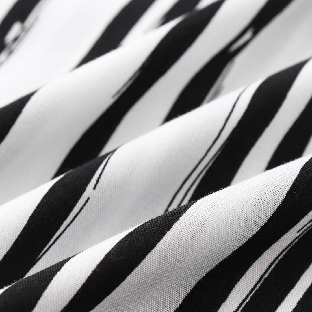 Short Sleeve Striped Shirt for Men