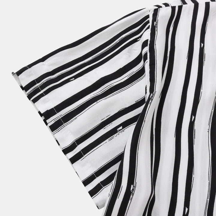 Short Sleeve Striped Shirt for Men