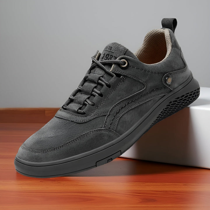 Barton Men's Suede Sneakers Lace-Up Casual - Elena Harper