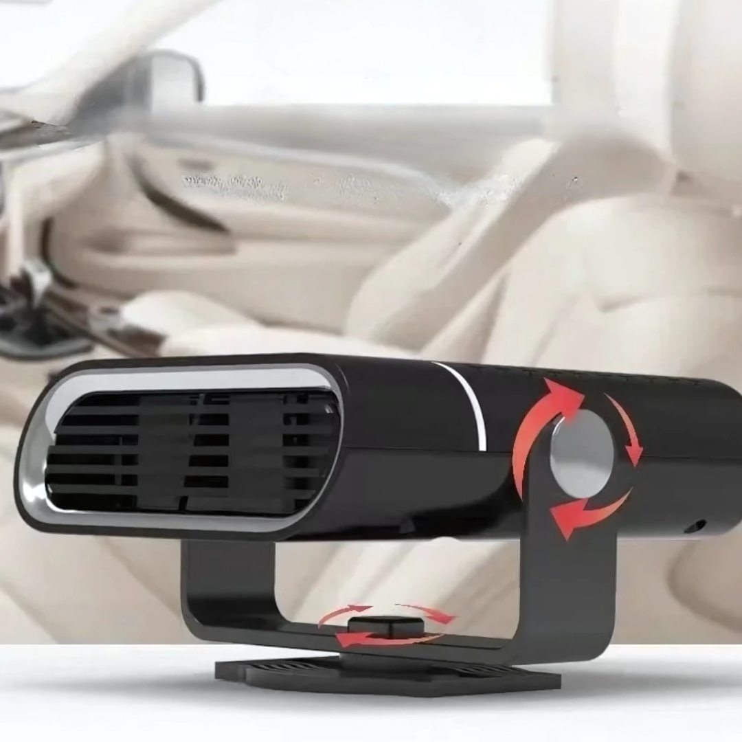Auto-Heizung und Scheibenenteiser | 12V USB Tragbar | Schwarz
