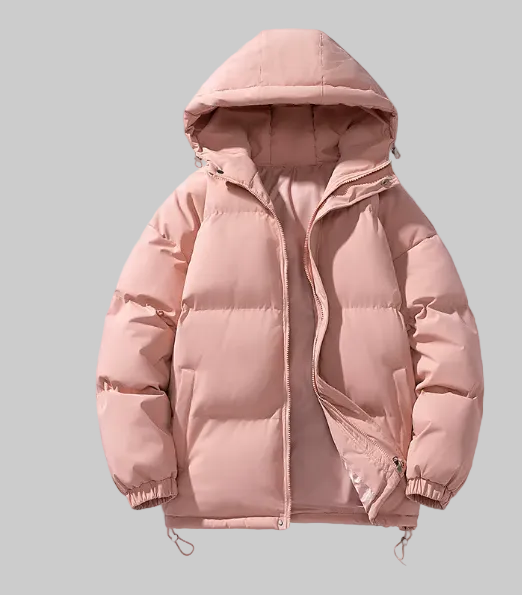 Ladies Quilted Puffer Jacket Oversized with Hood