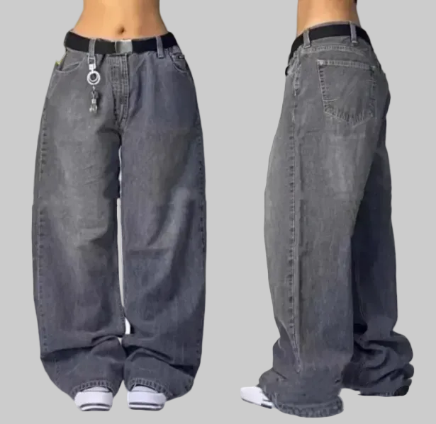 Isandro - Unisex Retro Baggy Cargo Jeans