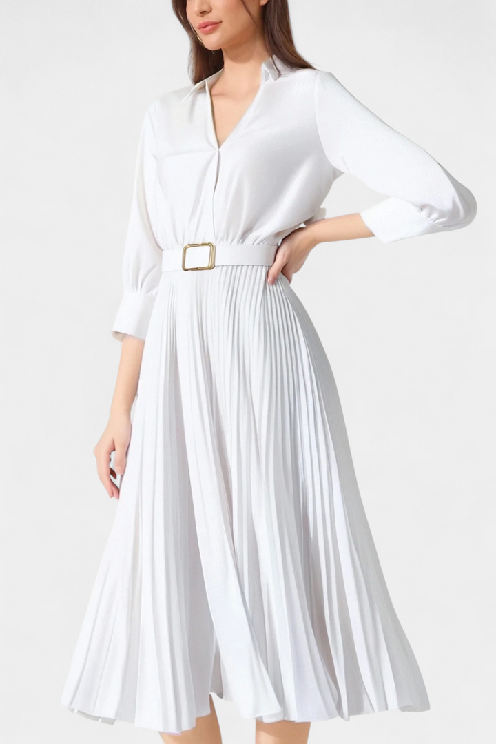 Michelle™  |  Midi Belted Dress