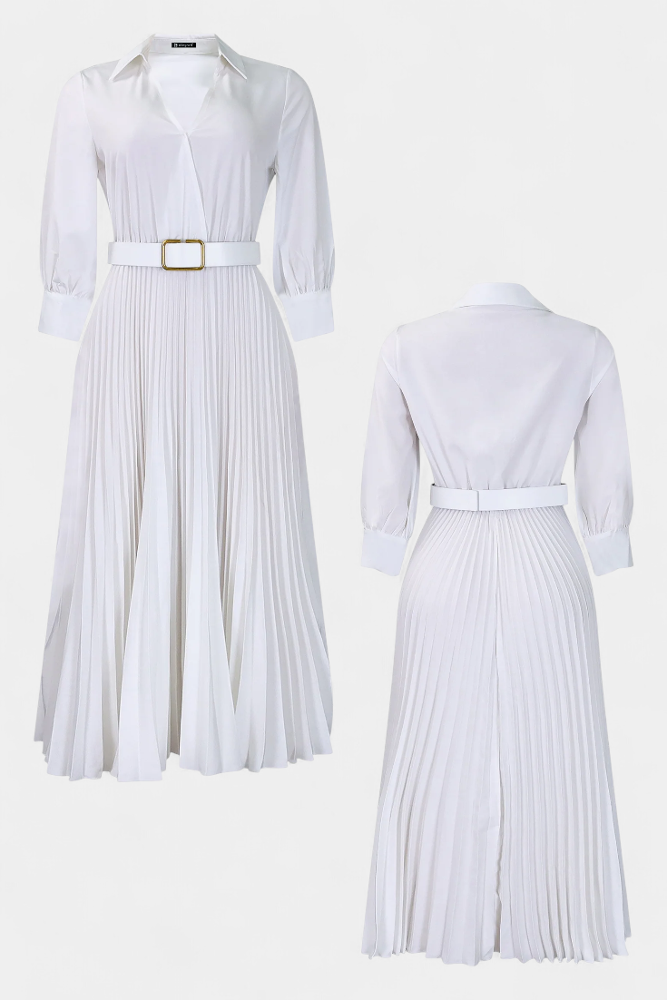 Michelle™  |  Midi Belted Dress