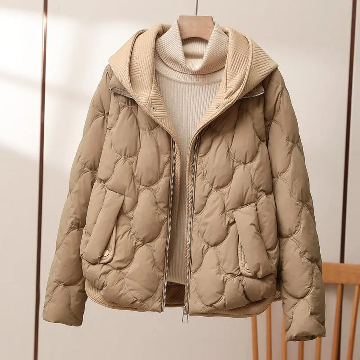 Béatrice - Chic Padded Down Jacket with Hood