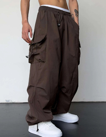 Women's Wide Leg Cargo Pants with Multi Pockets