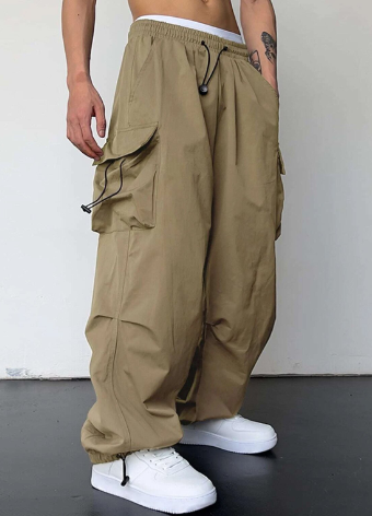 Women's Wide Leg Cargo Pants with Multi Pockets