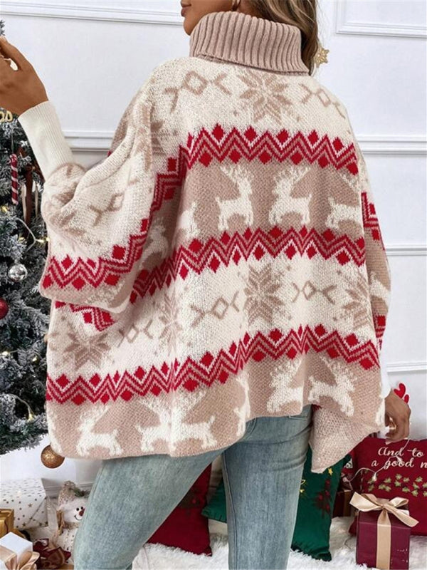 Serena | Women's Oversize Christmas Roll Neck Jumper