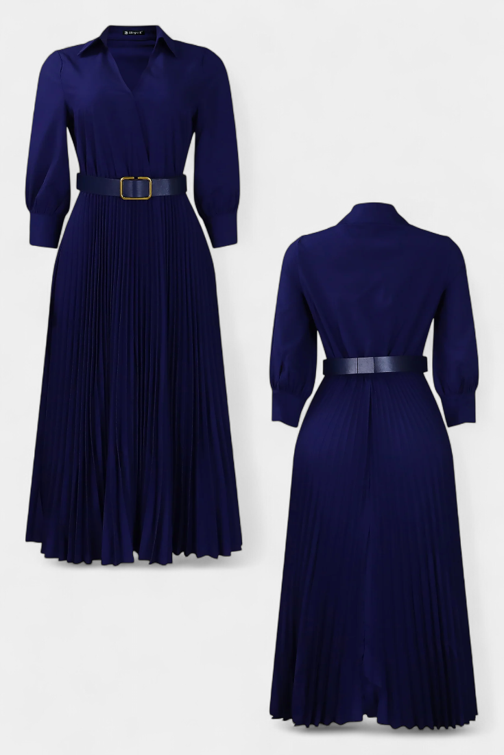 Michelle™  |  Midi Belted Dress