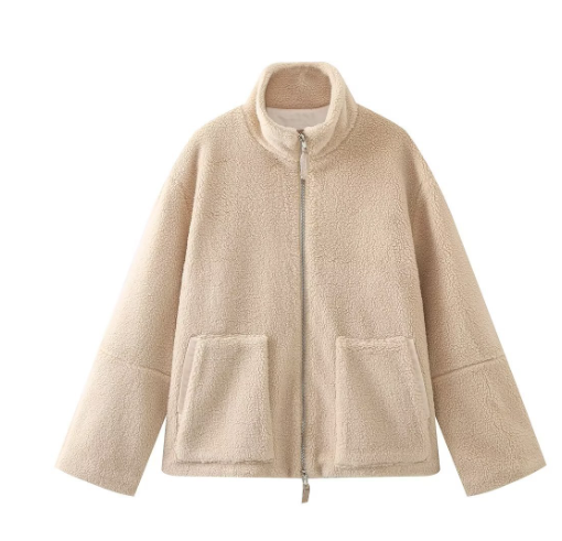 Cozy Teddy Coat Mila, view 7 - Elena Harper