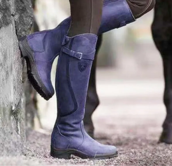 Ladies' Orthopedic Leather Boots with Extra Foot Support, view 5 - Elena Harper