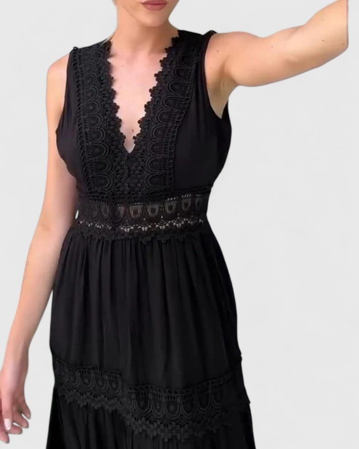 Alena™  |  Elegant Midi Dress