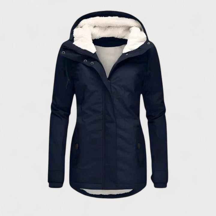 Women's Waterproof Hooded Jacket – Warm and Durable