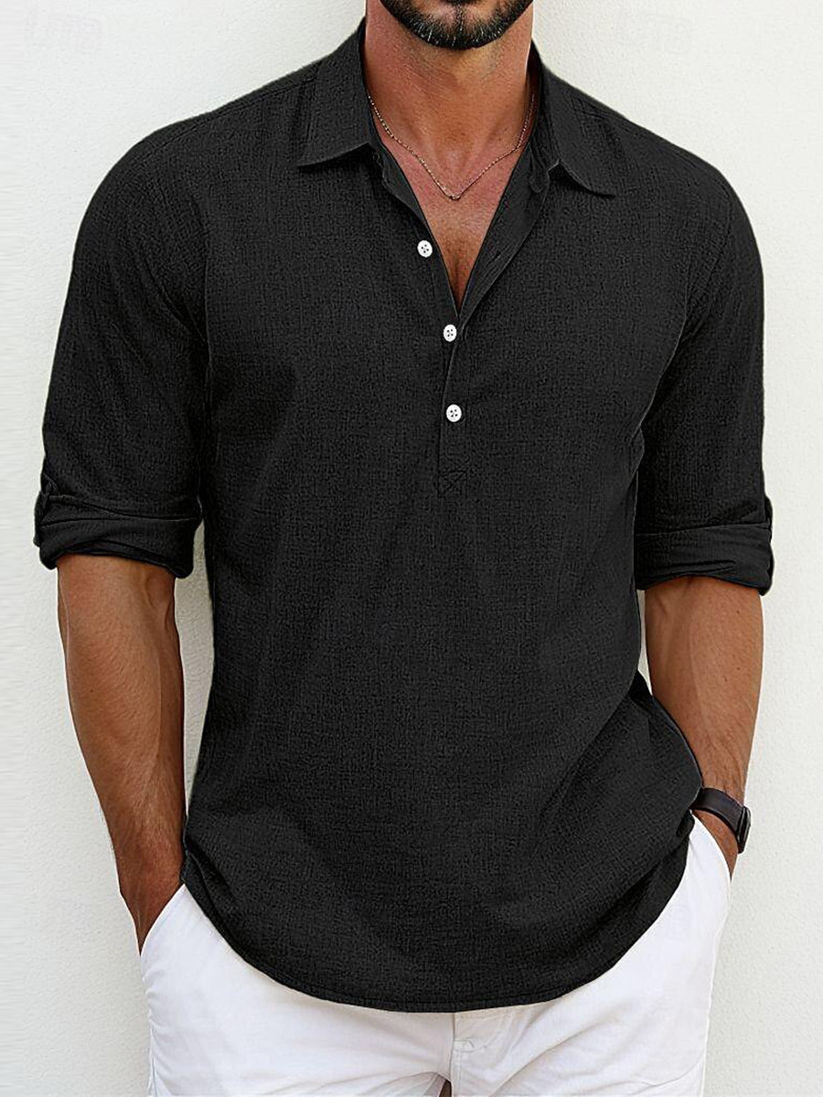 Riviera Premium Linen Shirt - Elena Harper