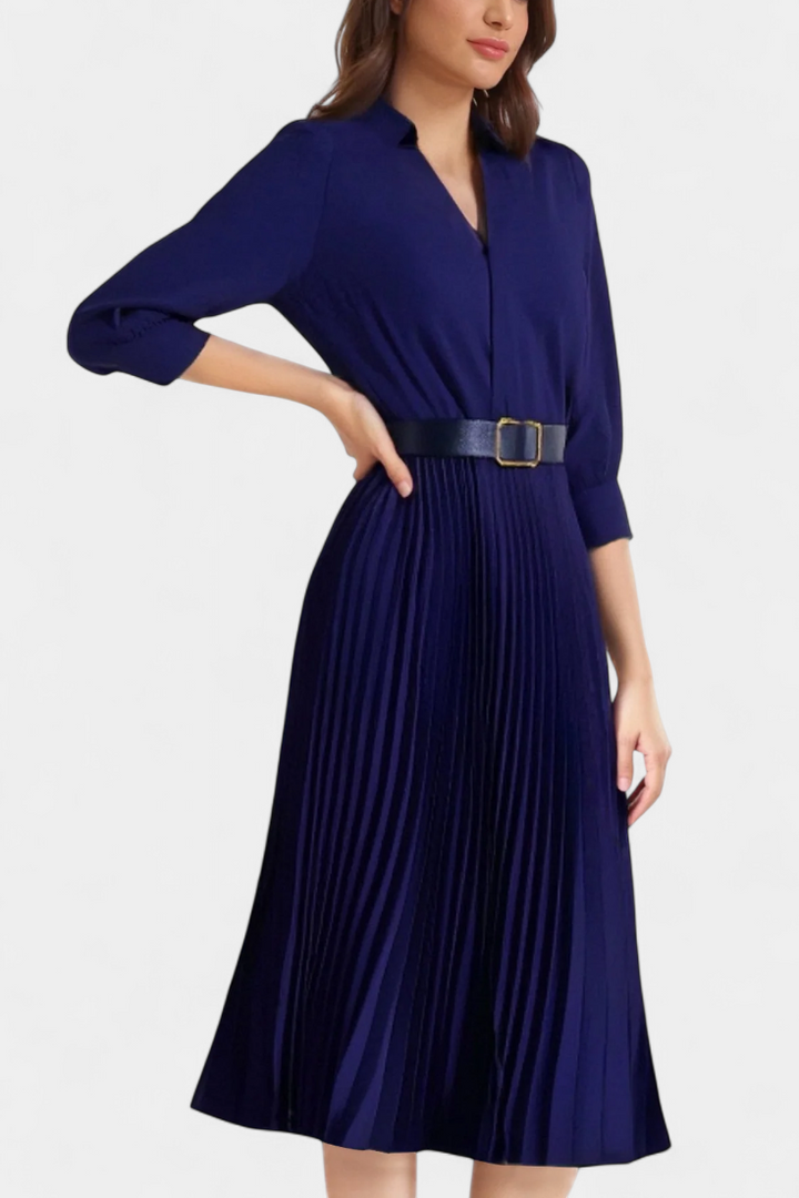 Michelle™  |  Midi Belted Dress