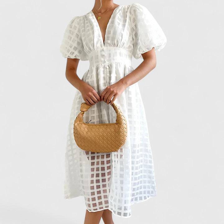 Elanqi™  |  Elegant Midi Dress