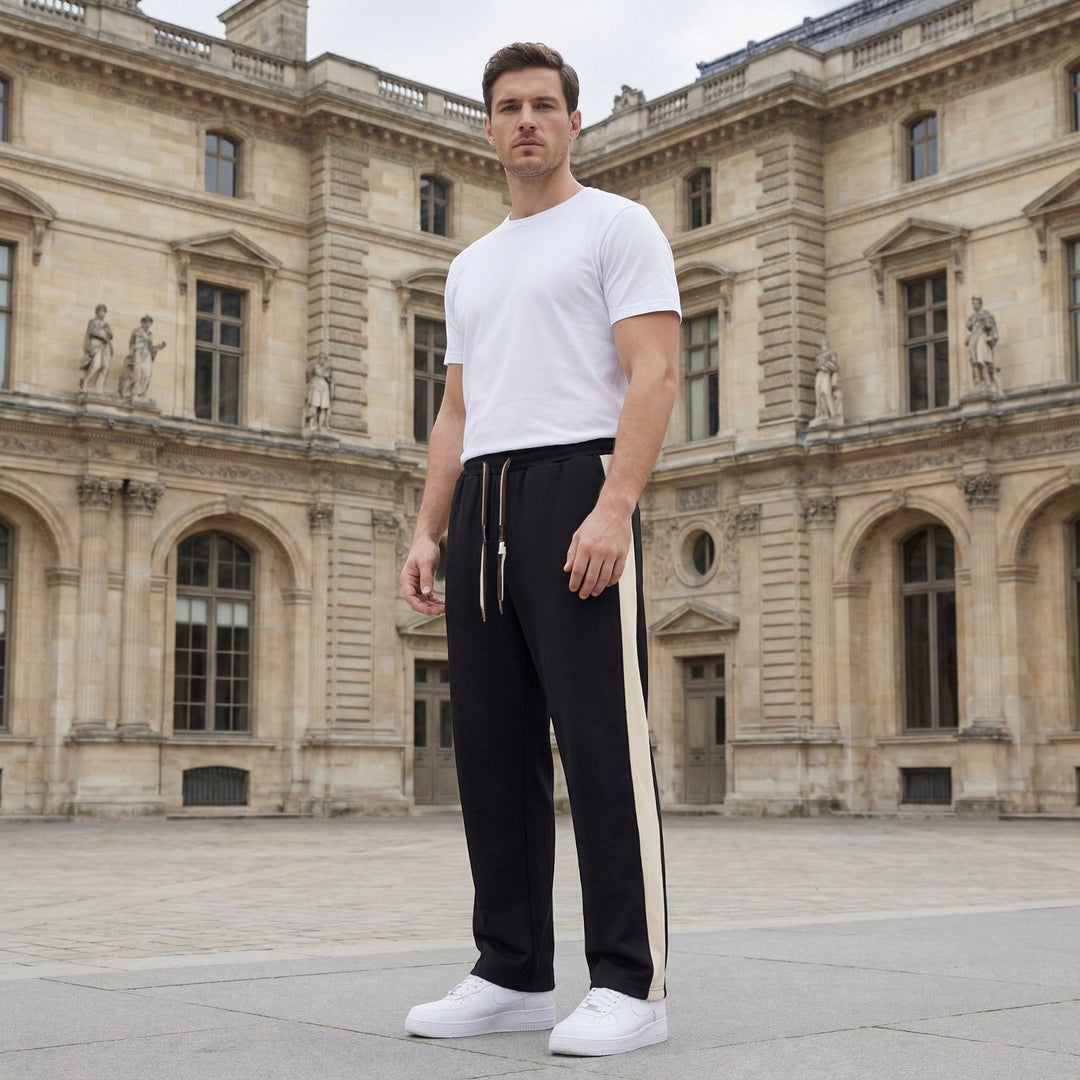 MEN'S COTTON STRAIGHT LEG PANTS