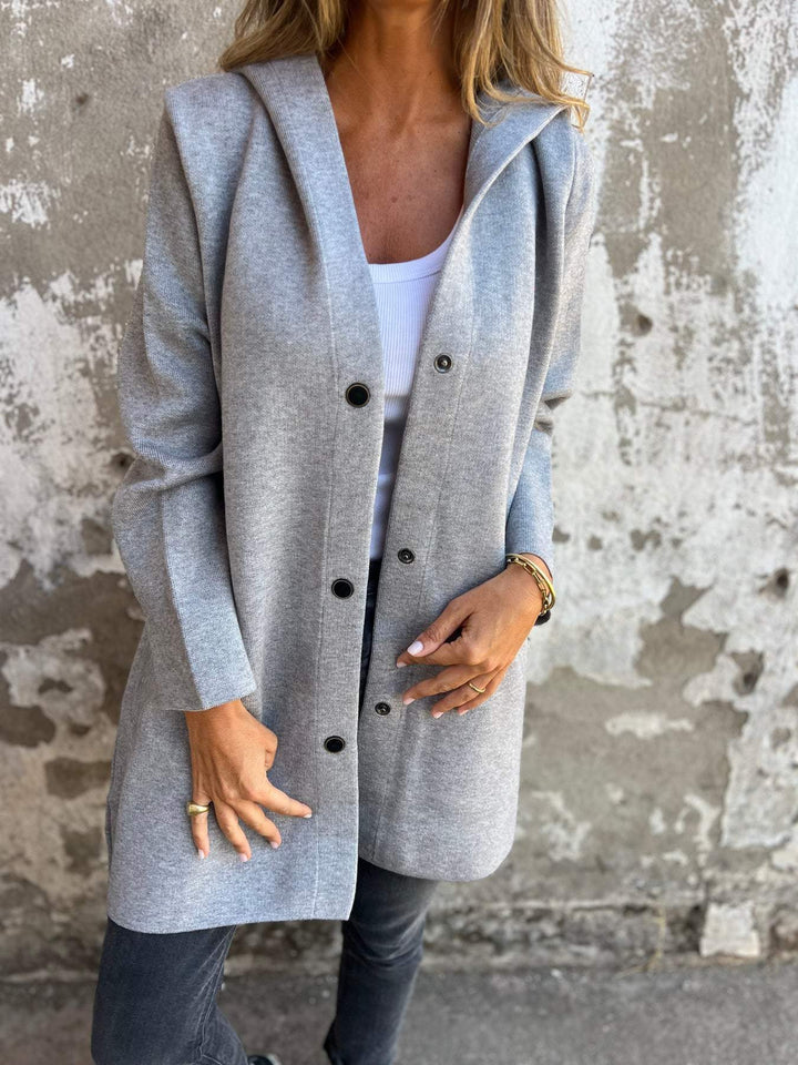 DELACROIX | LONG CHIC GILET WITH HOOD