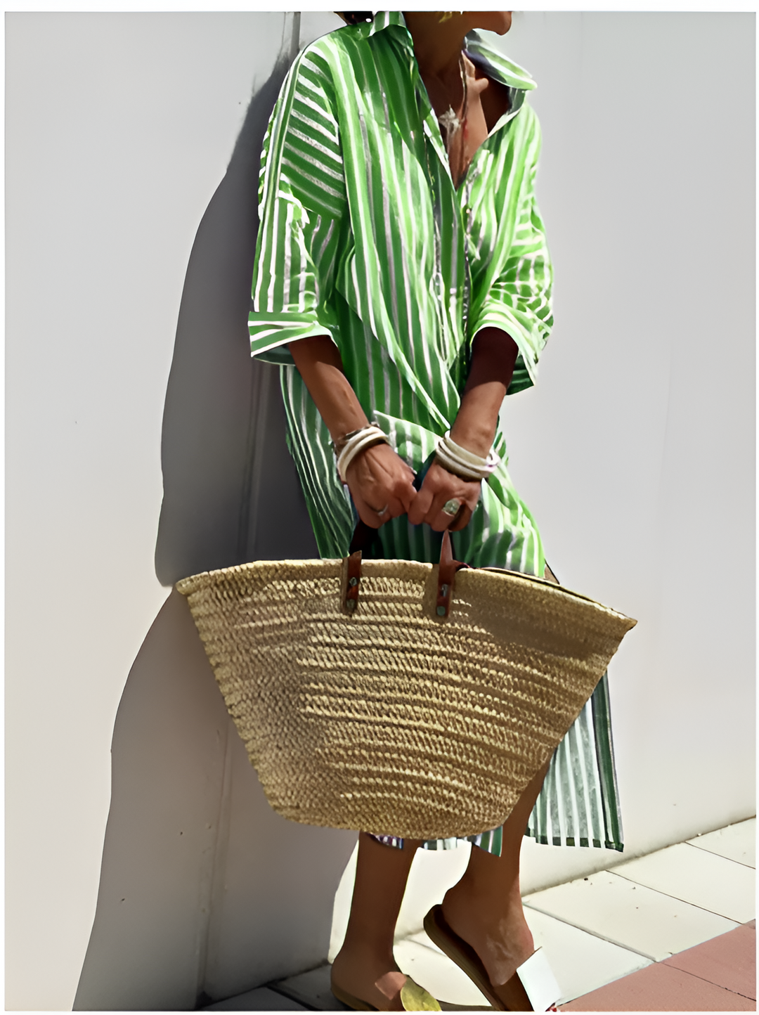 Héloïse™  |  Elegant Striped Shirt Dress
