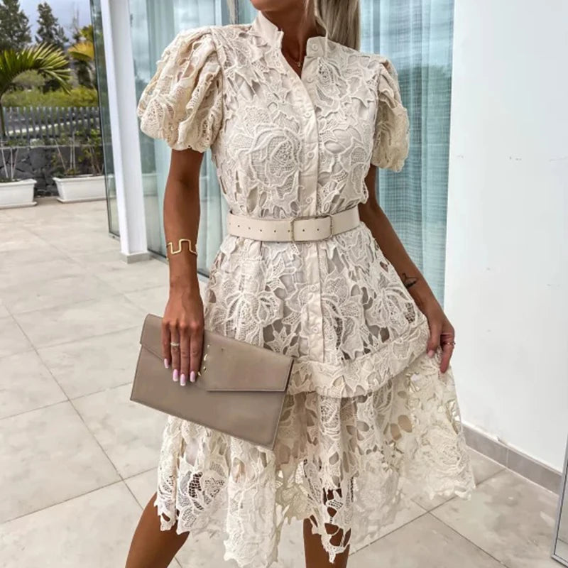 Alaina - Short Sleeve Mini Dress
