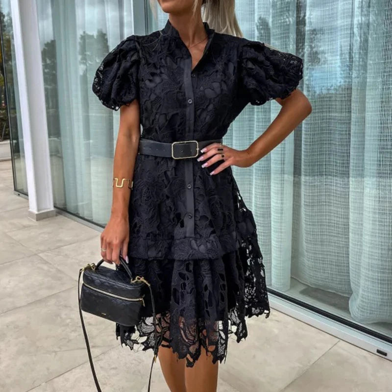 Alaina - Short Sleeve Mini Dress