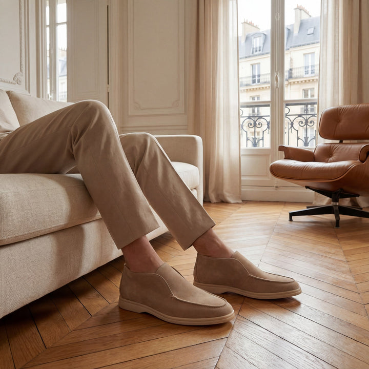 HIGH SUEDE LOAFERS FOR MEN