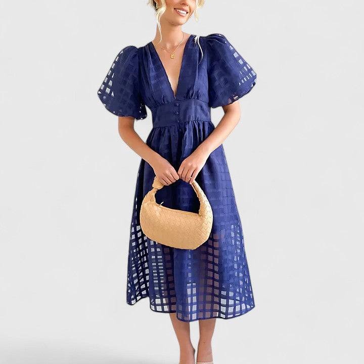 Elanqi™  |  Elegant Midi Dress