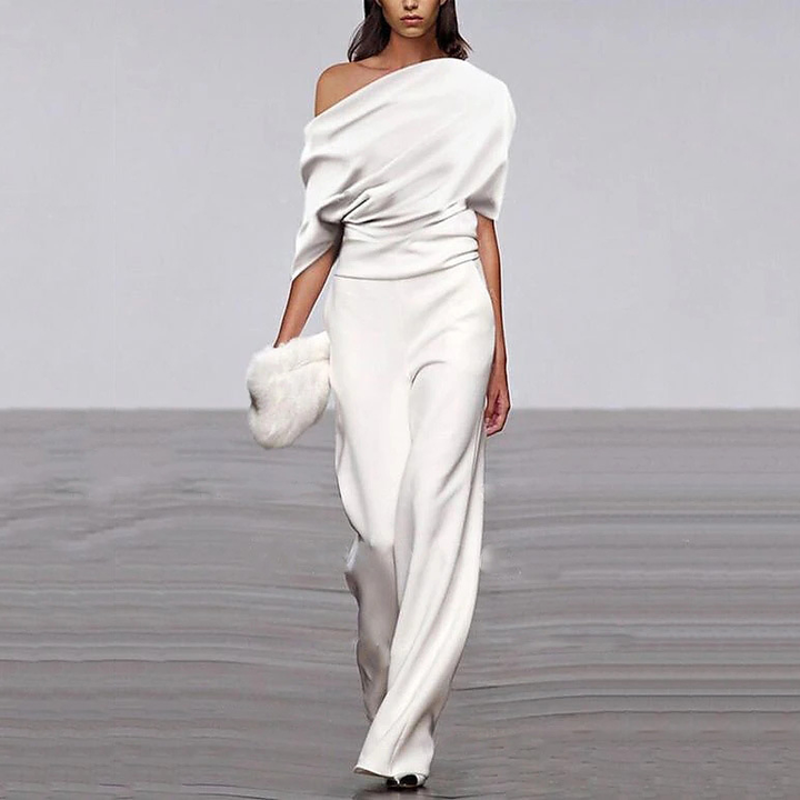 Emma | Women's Chic One-Shoulder Winter Jumpsuit
