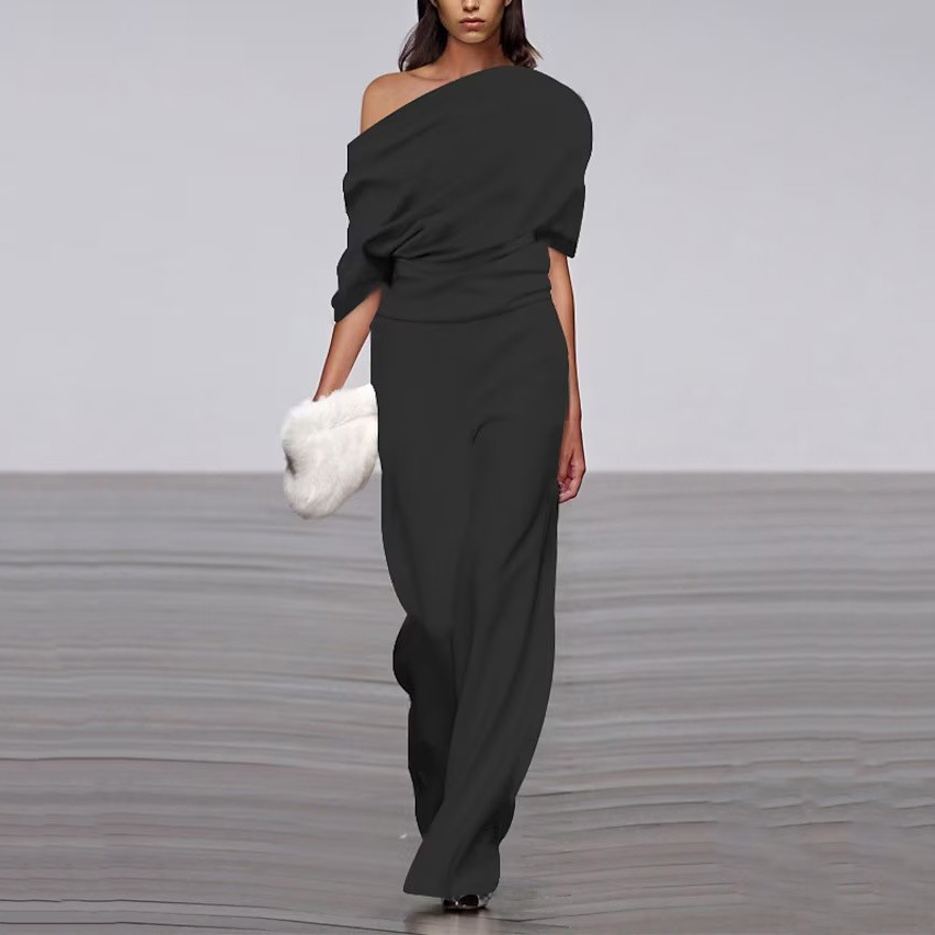 Emma | Women's Chic One-Shoulder Winter Jumpsuit