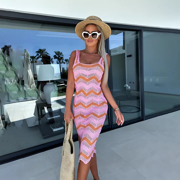 Heleen Midi Dress, view 6 - Elena Harper