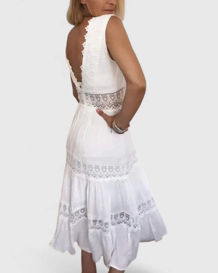 Alena™  |  Elegant Midi Dress