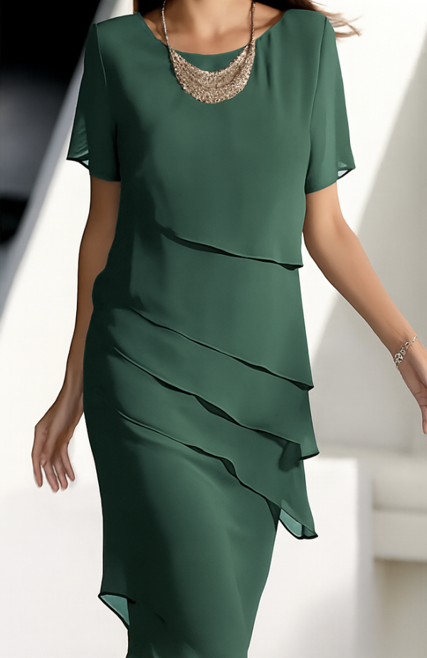 Diane Elegant Summer Dress with Premium Comfort, view 4 - Elena Harper