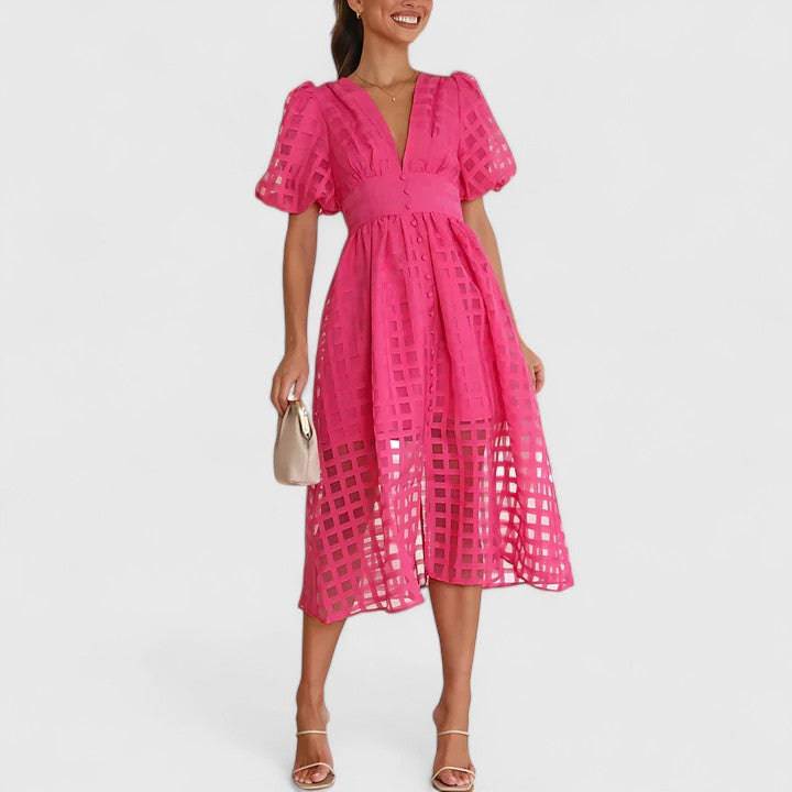 Elanqi™  |  Elegant Midi Dress