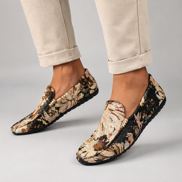 Mario | Patterned Loafers